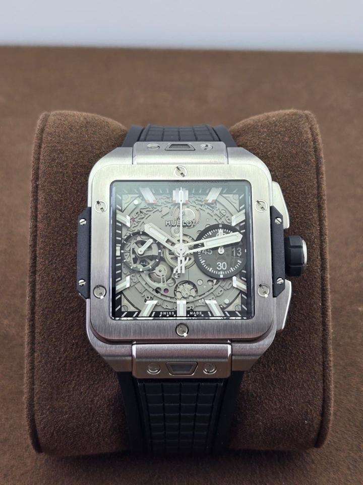 Hublot Hublot Mens Titanium and Ceramic Square Bang Unico Watch